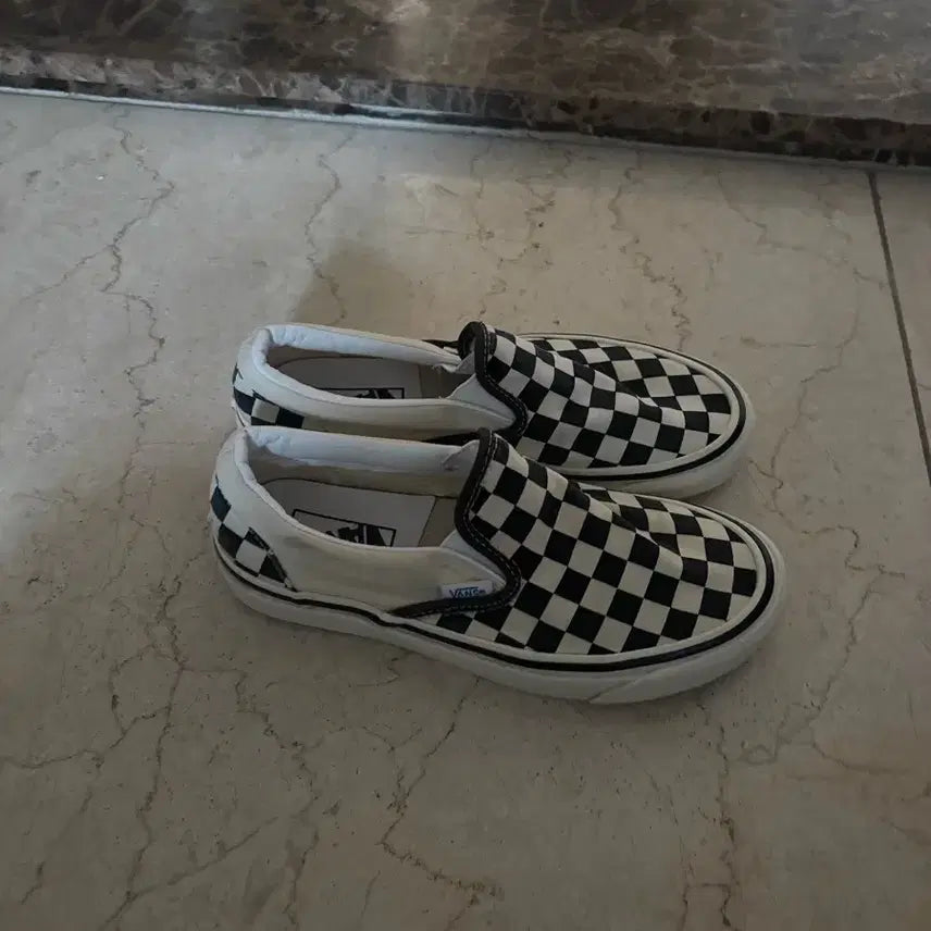 [BUNJANG] Vans Checkerboard Slip-On Shoes / 반스 체커보드 슬립온