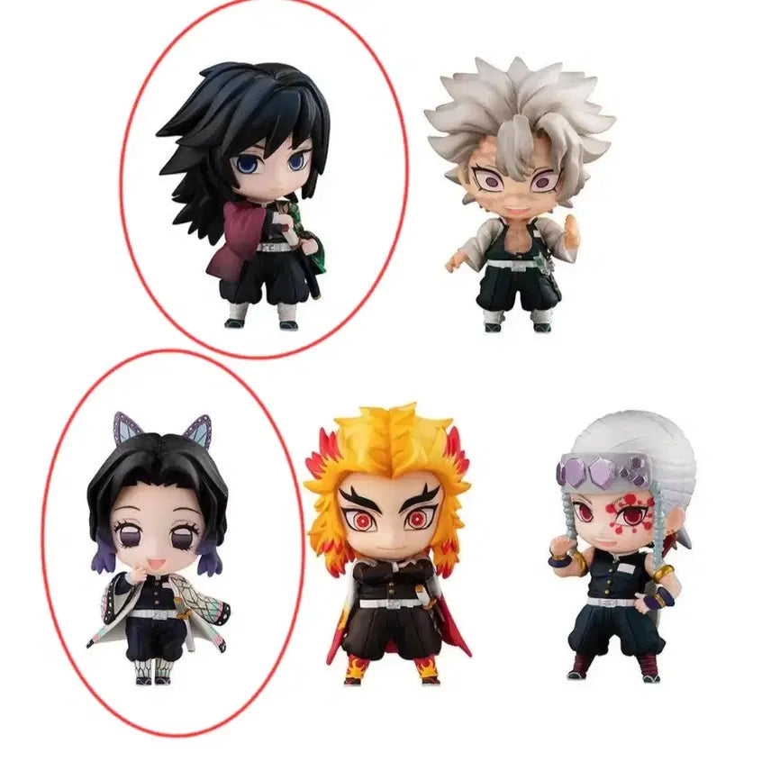 [BUNJANG] Demon Slayer Giyu Shinobu Keyring Set / 귀칼 피규어 기유,시노부 키링 구매원합니다.
