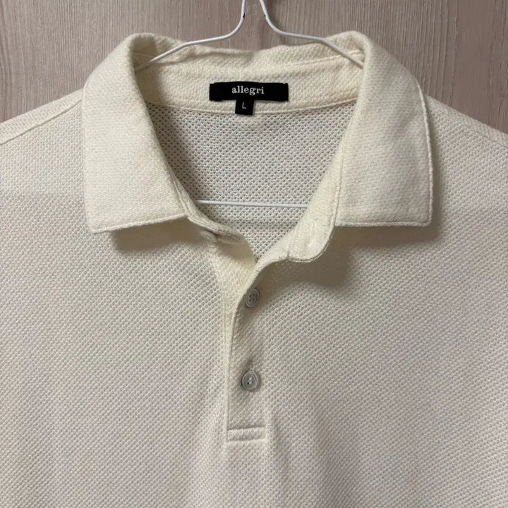 [BUNJANG] Allegri White Pique Polo T-Shirt / 알레그리 화이트 피케 폴로 티셔츠
