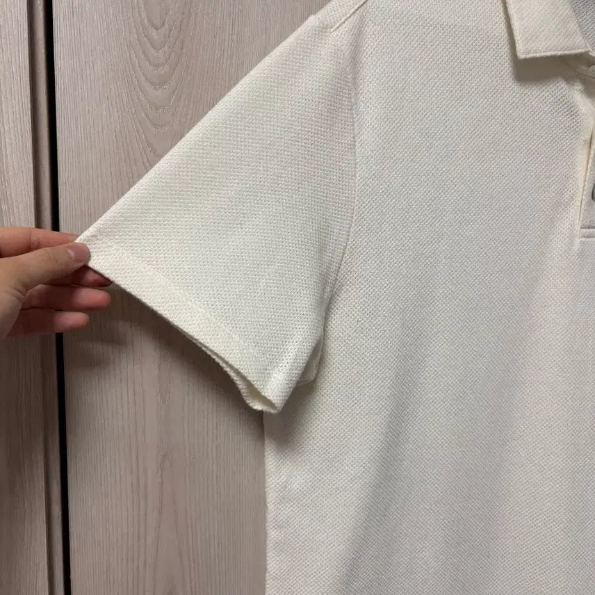 [BUNJANG] Allegri White Pique Polo T-Shirt / 알레그리 화이트 피케 폴로 티셔츠