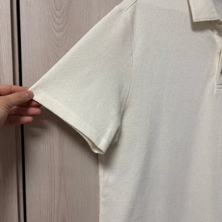 [BUNJANG] Allegri White Pique Polo T-Shirt / 알레그리 화이트 피케 폴로 티셔츠