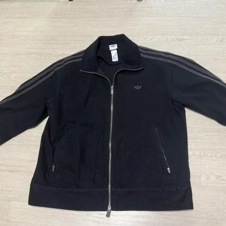 [BUNJANG] Adidas Twill Full Zip Jacket Black L / (w)아디다스 트윌 풀집 자켓 L - kf2311