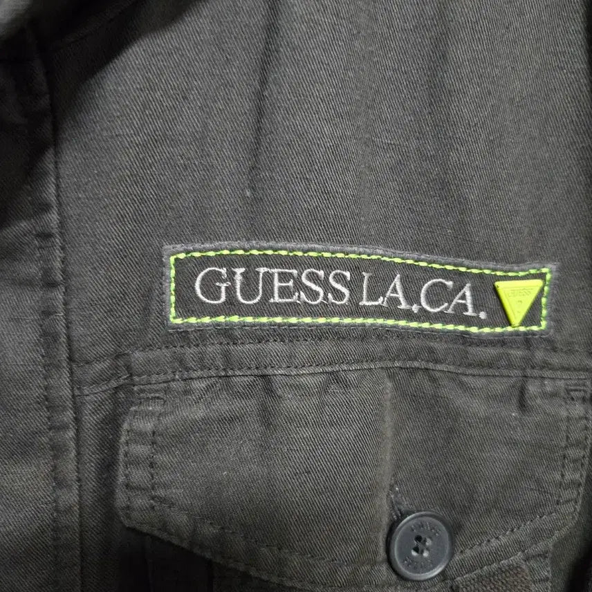 [BUNJANG] Guess L.A. CA Field Jacket Black / 게스 L.A. CA 야상 점퍼 블랙