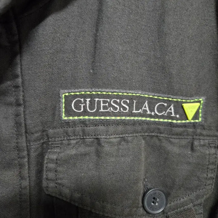 [BUNJANG] Guess L.A. CA Field Jacket Black / 게스 L.A. CA 야상 점퍼 블랙