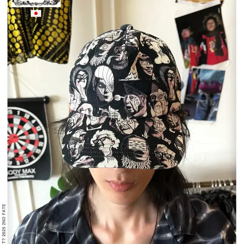 [BUNJANG] CA4LA Archive Seditionaries Grotesque Graphic Cap Hat / CA4LA 카시라 아카이브 새디셔너리스 그로테스크 그래픽 캡 모자