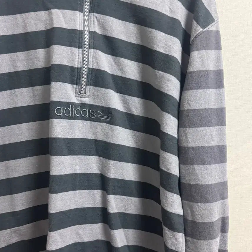 [BUNJANG] Adidas Striped Rugby Shirt XL / 아디다스 스트라이프 럭비티 XL