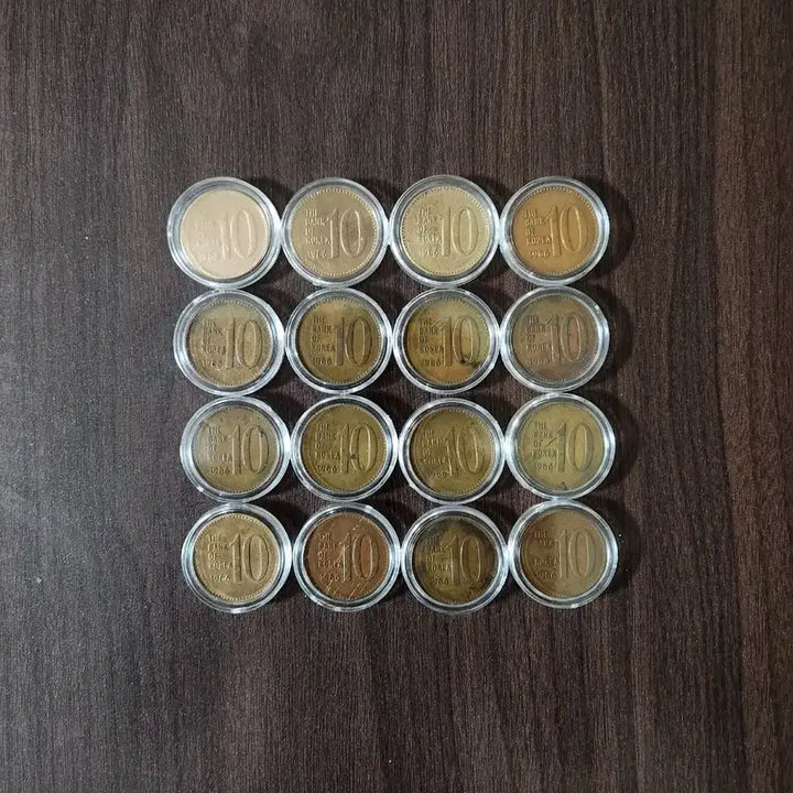 [BUNJANG] 1966 Year (First Year) 16-Piece Set, Includes 4 Washed Coins / 10주, 1966년 (초년도) 16개