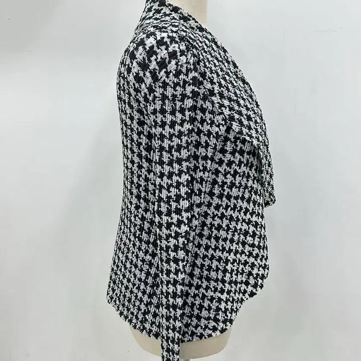 [BUNJANG] Spazio Houndstooth Cardigan / 스피치오 하운드 투스 가디건