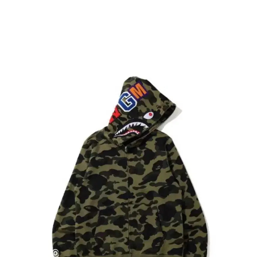 [SOLD OUT] 베이프 후드집업 L 녹계