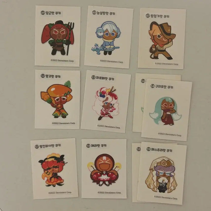 [BUNJANG] Cookie Run Kingdom Sticker Set / 쿠키런킹덤 띠부씰