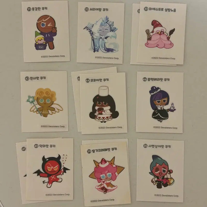 [BUNJANG] Cookie Run Kingdom Sticker Set / 쿠키런킹덤 띠부씰