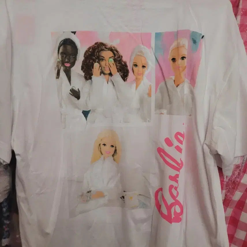 [BUNJANG] Barbie Spa T-Shirt White / 바비 인형 스파 티셔츠 화이트