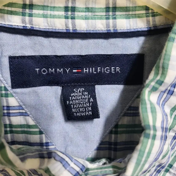 [BUNJANG] Tommy Hilfiger Plaid Check Pattern Button-Up Shirt S (95) / 타미힐피거 남방셔츠 (S/95)