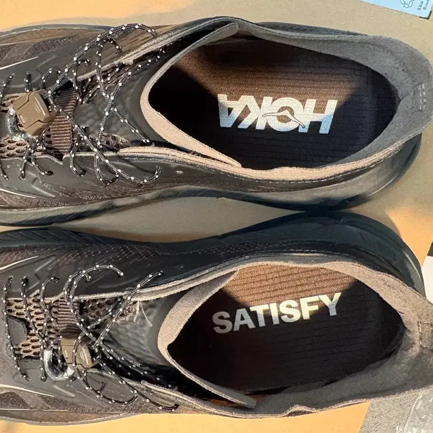 [BUNJANG] Hoka x Satisfy Malphite Light Coffee Sneakers / 호카 x 세티스파이 / 마파테 라이트커피 / 265