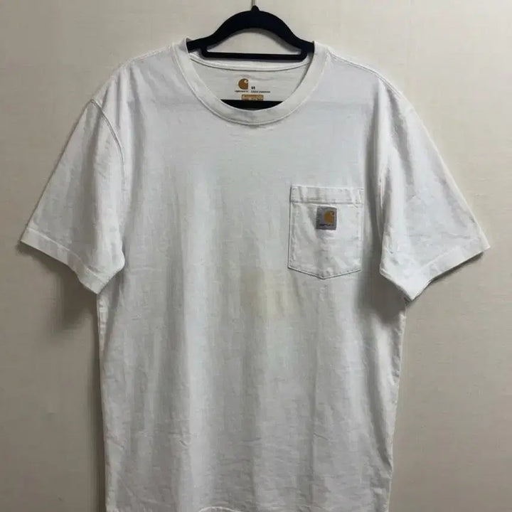 [SOLD OUT] 칼하트 오리지널핏 화이트 포켓 반팔티 M