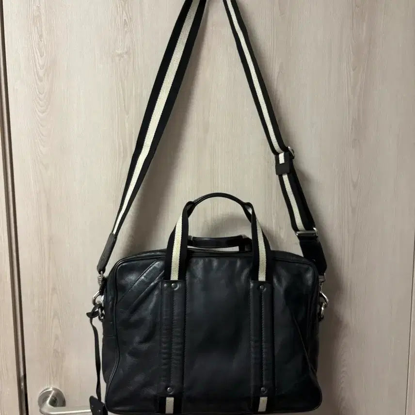 [BUNJANG] Bally Black Leather Briefcase / Bally 발리 블랙 레더 서류가방