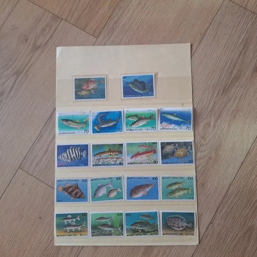 [BUNJANG] Vintage Fish Stamp Collection (1985-1991) / 물고기 우표 팔아요