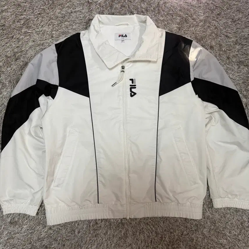 [BUNJANG] Fila REG Fit Vintage Windbreaker / [L] 휠라 REG 핏 구제 바람막이