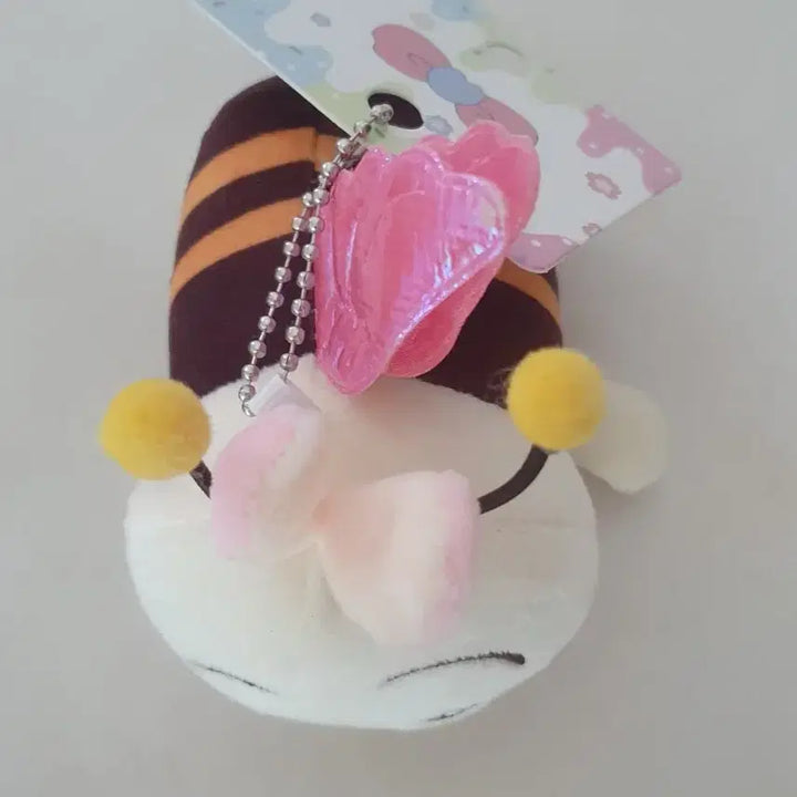 [BUNJANG] Monjakkwi Usagi Honeybee Plush Keychain (New) / 먼작귀 우사기 꿀벌 인형 키링 새상품