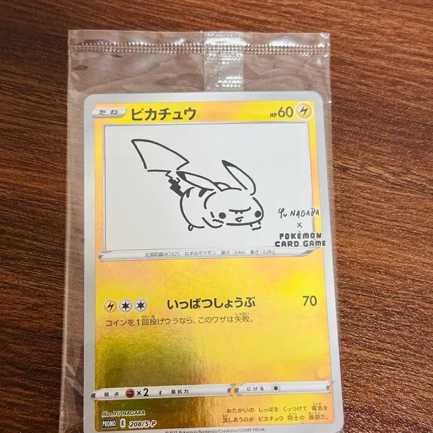 [BUNJANG] YunaGaba Pikachu Sealed Photocard / 유나가바 피카츄 미개봉