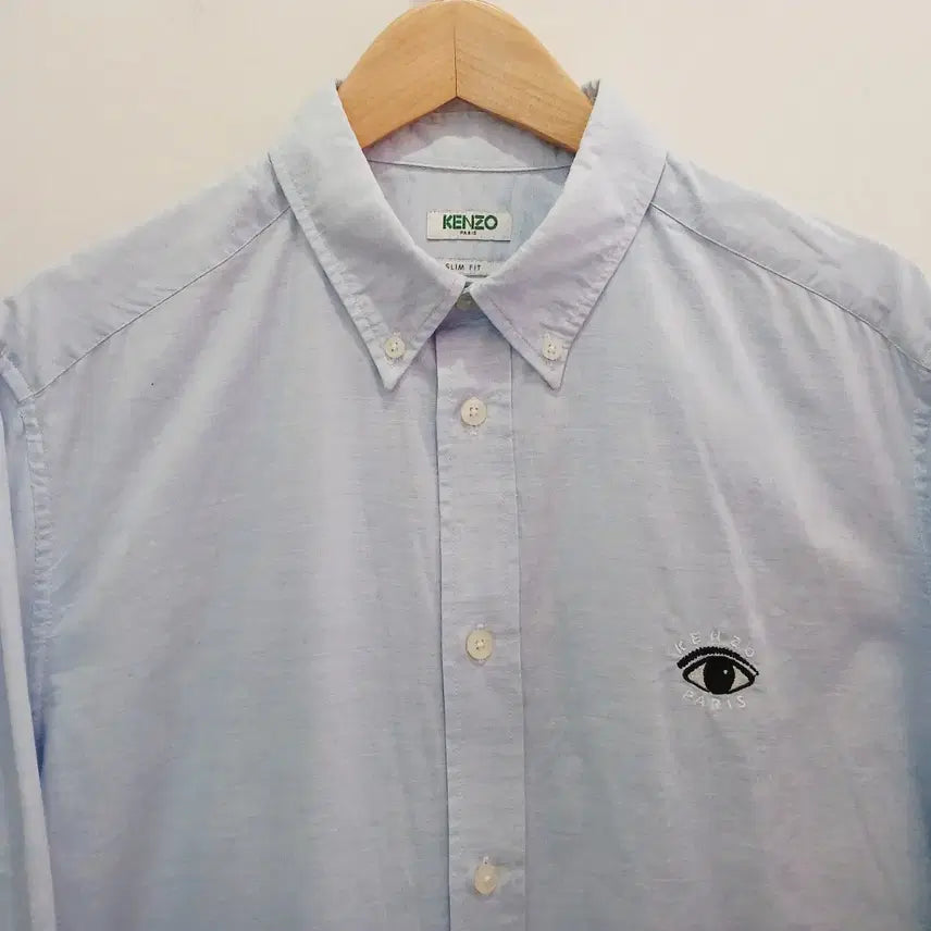 [BUNJANG] KENZO Eye Logo Linen Shirt / KENZO 겐조 눈 자수 린넨셔츠