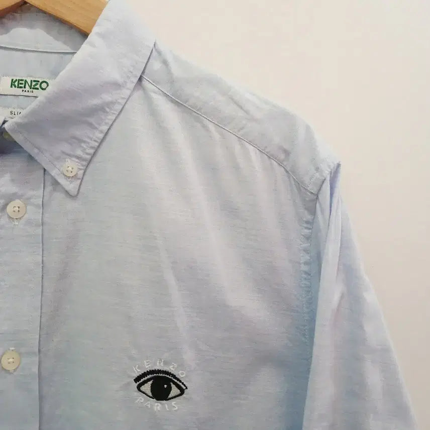 [BUNJANG] KENZO Eye Logo Linen Shirt / KENZO 겐조 눈 자수 린넨셔츠