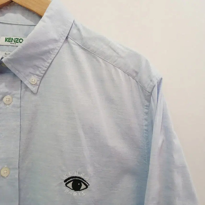 [BUNJANG] KENZO Eye Logo Linen Shirt / KENZO 겐조 눈 자수 린넨셔츠