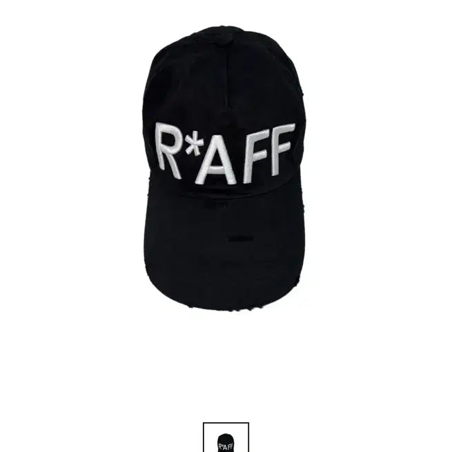 [BUNJANG] Sundayoffclub R*AFF Black Damage Ball Cap / 선데이오프클럽 R*AFF 블랙 데미지 볼캡