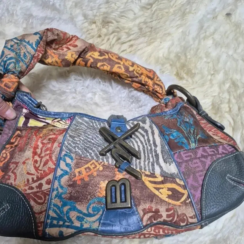 [BUNJANG] Patchwork Style Shoulder Bag / 패치워크 스타일 가방