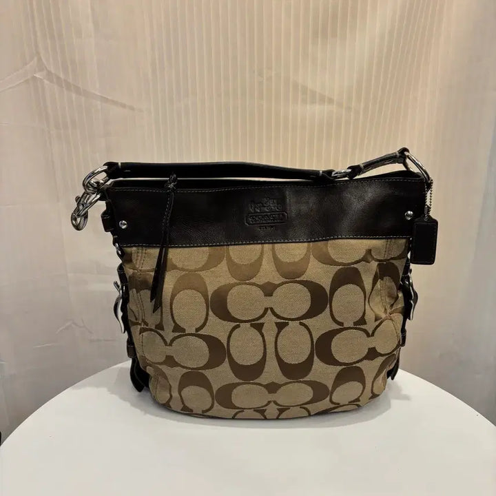[BUNJANG] Coach Fabric Tote Bag Brown / 정품 코치 패브릭 토트백
