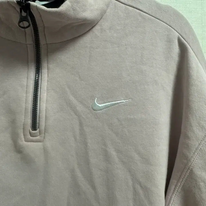 [BUNJANG] Nike Pink Half-Zip Sweatshirt S / 나이키 반집업 맨투맨 핑크 S
