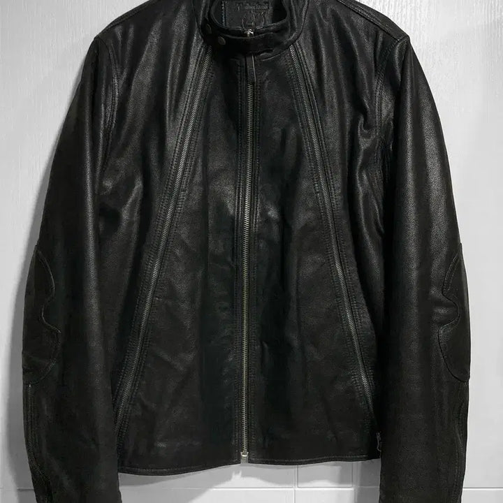 [BUNJANG] Timberland 5-Zip Leather Jacket XL / 팀버랜드 5지퍼 가죽 자켓