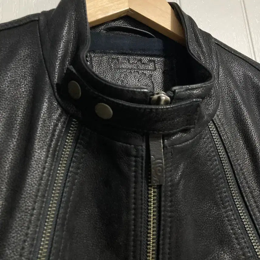 [BUNJANG] Timberland 5-Zip Leather Jacket XL / 팀버랜드 5지퍼 가죽 자켓