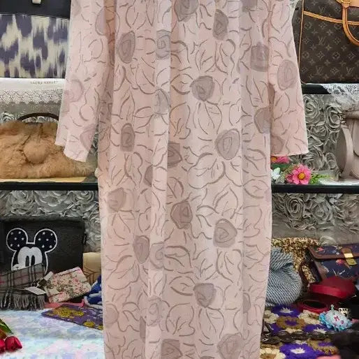 [BUNJANG] TRE ERRE 100% Cotton Long Dress (Homewear) / TRE ERRE 면 100% 롱원피스 (홈웨어) (66 77 88)