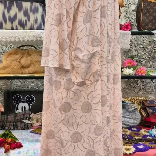 [BUNJANG] TRE ERRE 100% Cotton Long Dress (Homewear) / TRE ERRE 면 100% 롱원피스 (홈웨어) (66 77 88)