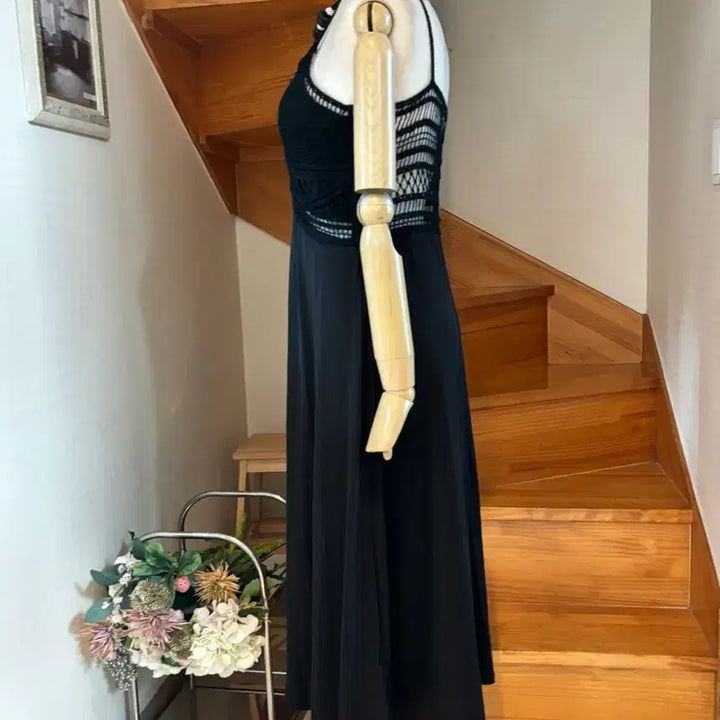 [BUNJANG] H&amp;M Black Lace Long Dress / 레이스 롱 원피스 블랙. 에이치엔엠