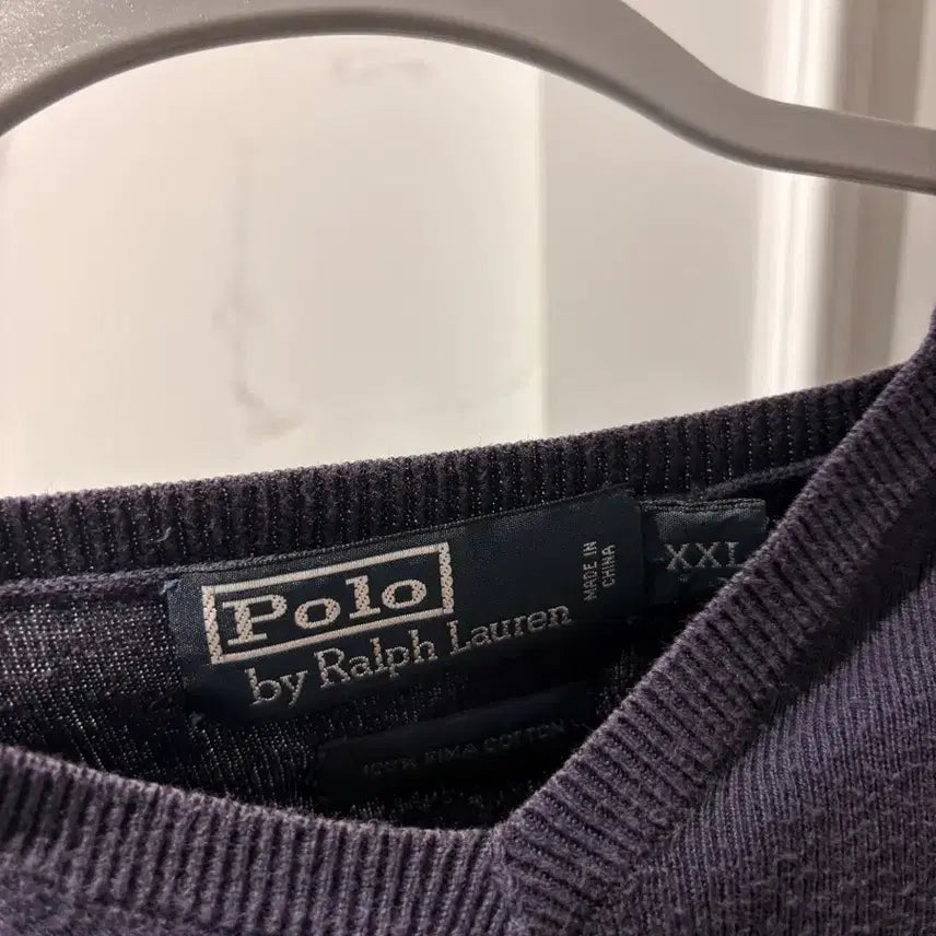 [BUNJANG] Polo Ralph Lauren Navy V-Neck Knit Sweater (XL) / (공용)폴로 브이넥 니트