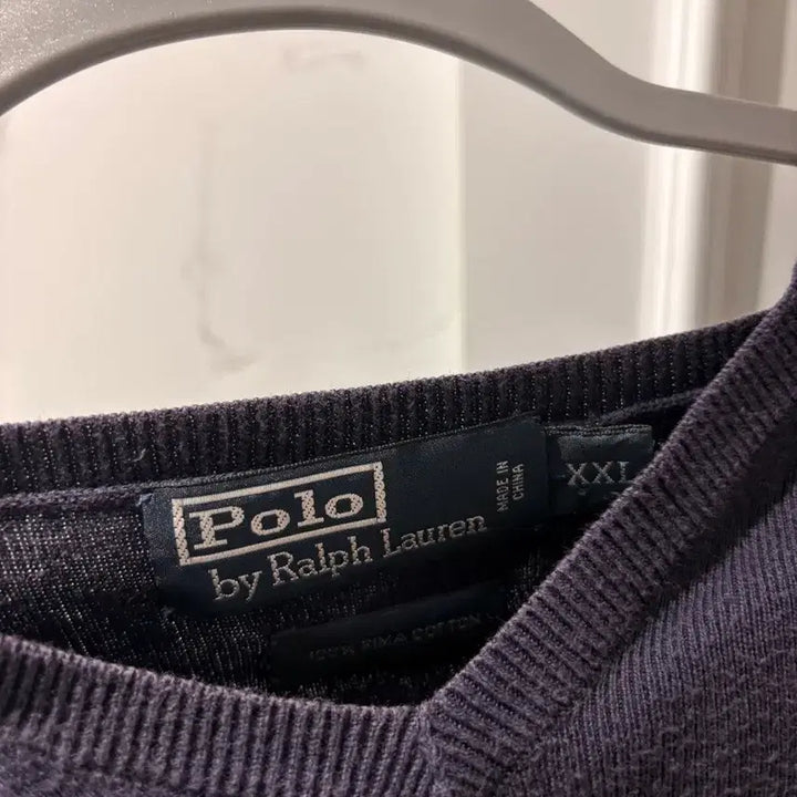 [BUNJANG] Polo Ralph Lauren Navy V-Neck Knit Sweater (XL) / (공용)폴로 브이넥 니트