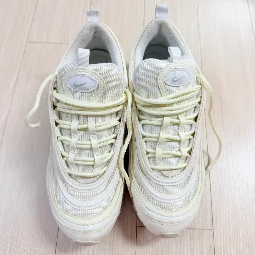 [BUNJANG] Nike Air Max 97 Triple White Sneakers / 나이키 에어맥스 트리플화이트(240)