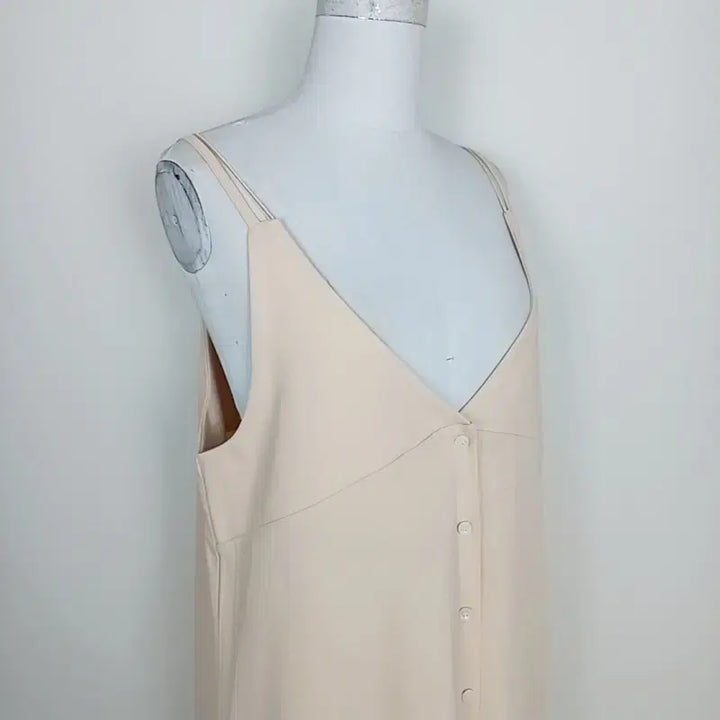 [BUNJANG] Beige Sleeveless Long Dress / 프리사이즈 나시 롱 원피스 여름/라덴
