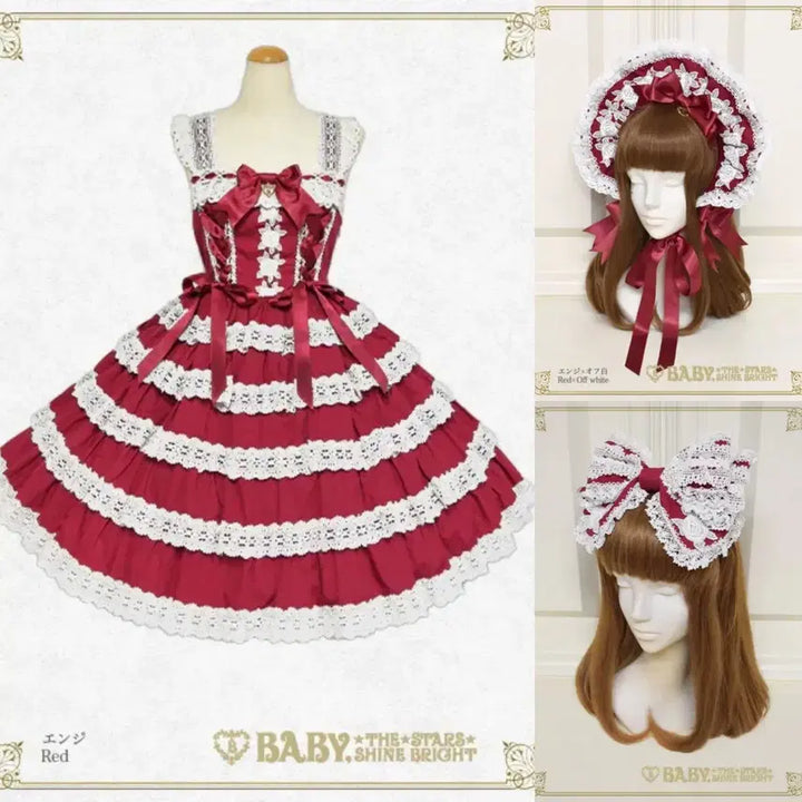 [BUNJANG] Baby, The Stars Shine Bright Romantic Dream Rose Elizabeth JSK Lolita Dress Set / BTSSB 베이비더스타샤인 로맨틱 드림 로즈 엘리자베스 JSK 로리타
