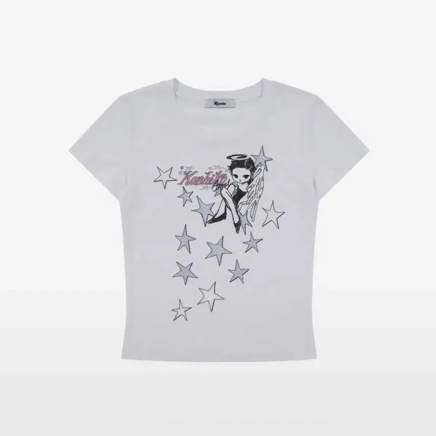 [BUNJANG] Casico Angelic Baby Tee / 카시코 엔젤릭 베이비 티