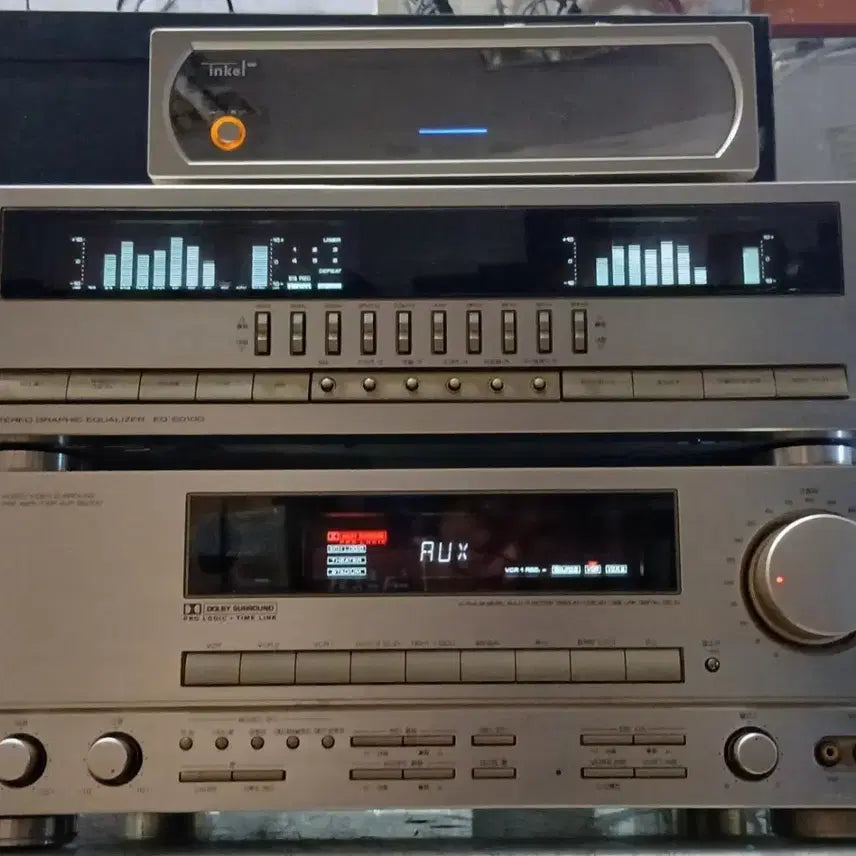 [BUNJANG] Inkel Gold Preamplifier, Mini Amplifier, Equalizer with Bluetooth, USB, and Remote Control / (글확인) 인켈골드프리앰프와 인켈미니앰프와 이퀄라이져와블루투스와리모콘포함