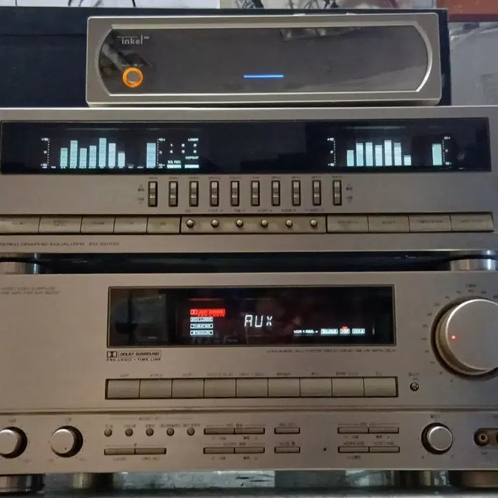 [BUNJANG] Inkel Gold Preamplifier, Mini Amplifier, Equalizer with Bluetooth, USB, and Remote Control / (글확인) 인켈골드프리앰프와 인켈미니앰프와 이퀄라이져와블루투스와리모콘포함