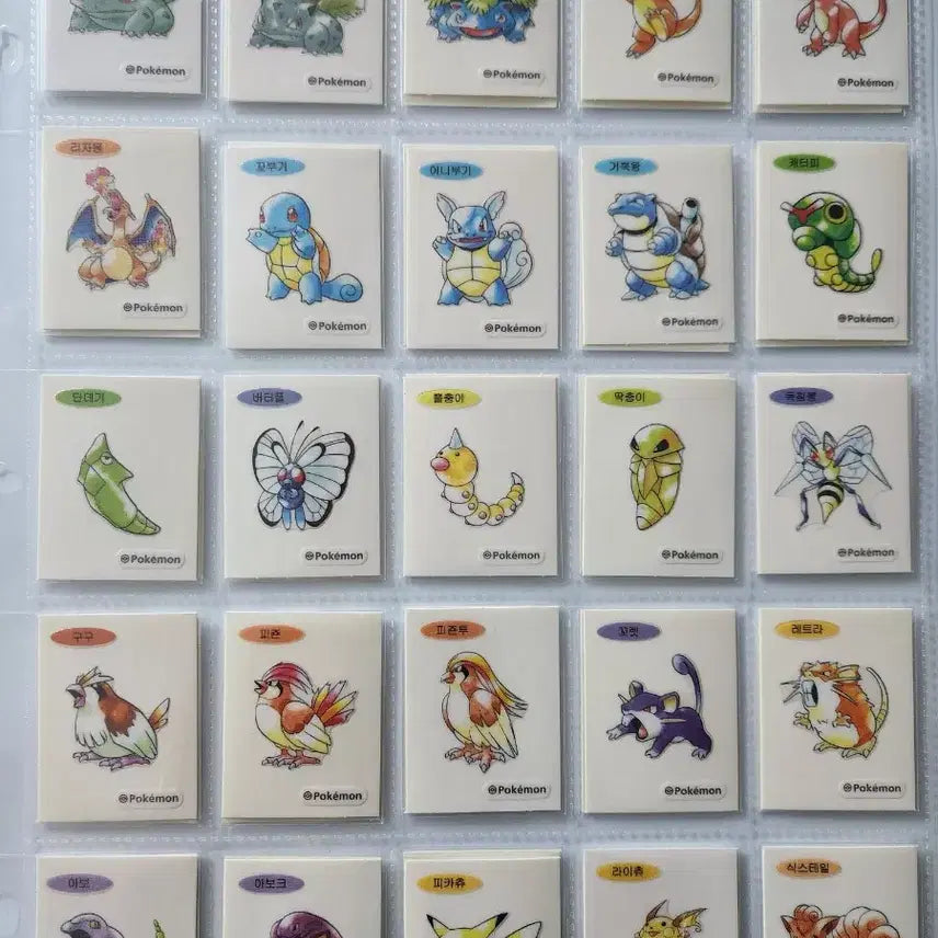 [BUNJANG] Pokemon 30th Anniversary Artwork Special Stickers / 포켓몬 띠부씰 30주년 아트워크 스페셜