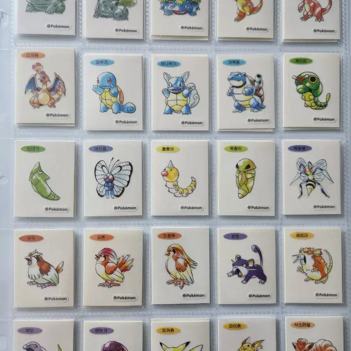 [BUNJANG] Pokemon 30th Anniversary Artwork Special Stickers / 포켓몬 띠부씰 30주년 아트워크 스페셜