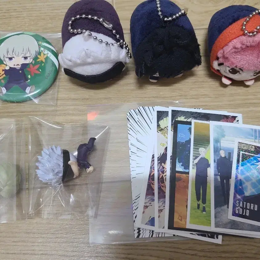 [BUNJANG] Jujutsu Kaisen Goods Bundle Set (Mochicoro Ring Plush, Figure, Cards) / 주술회전 굿즈 인형/피규어/카드 일괄판매