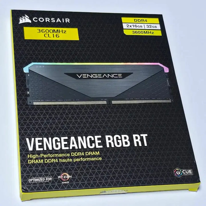 [BUNJANG] Corsair DDR4 32GB 3600MHz CL16 RGB RT RAM / 새제품! AMD 커세어 DDR4 32GB 3600MHz *CL16