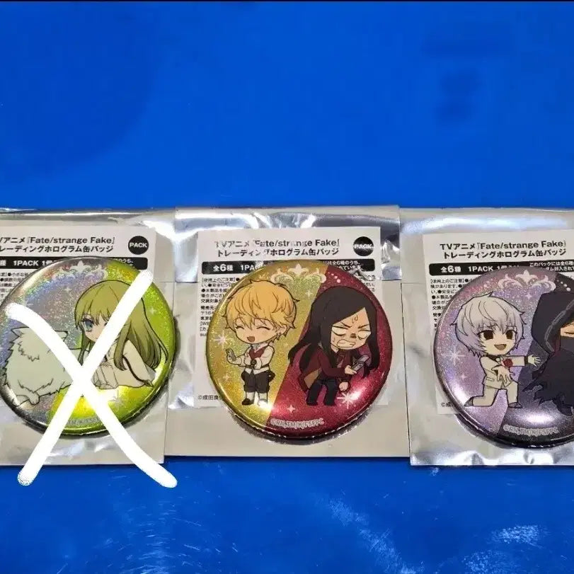 [BUNJANG] Fate/Strange Fake Hologram Can Badge / 페스페/페이트 스트레인지 페이크 홀로그램 캔뱃지