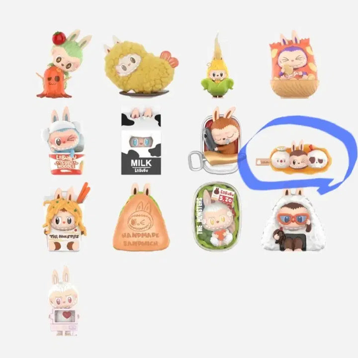 [BUNJANG] Pop Mart Labubu Wakimart Series Yakitori Magnet Figure / (정품) 팝마트 라부부 와키마트 시리즈 자석 피규어: 야키토리